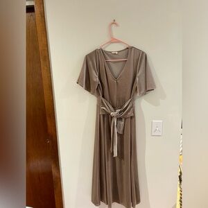 Baltic born oyster velvet dress